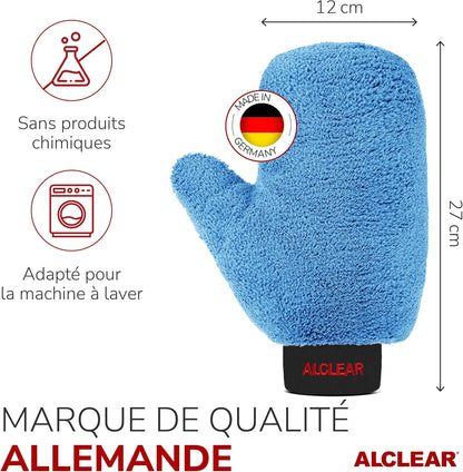 950013B Gant Microfibre Jantes 26×12 Cm, Absorbant, Sans Rayures | Gant De Nettoyage Pour Jantes Alu, Enjoliveurs Et Rayons, Pour Lavage Et Entretien Auto, Marque Allemande De Qualité