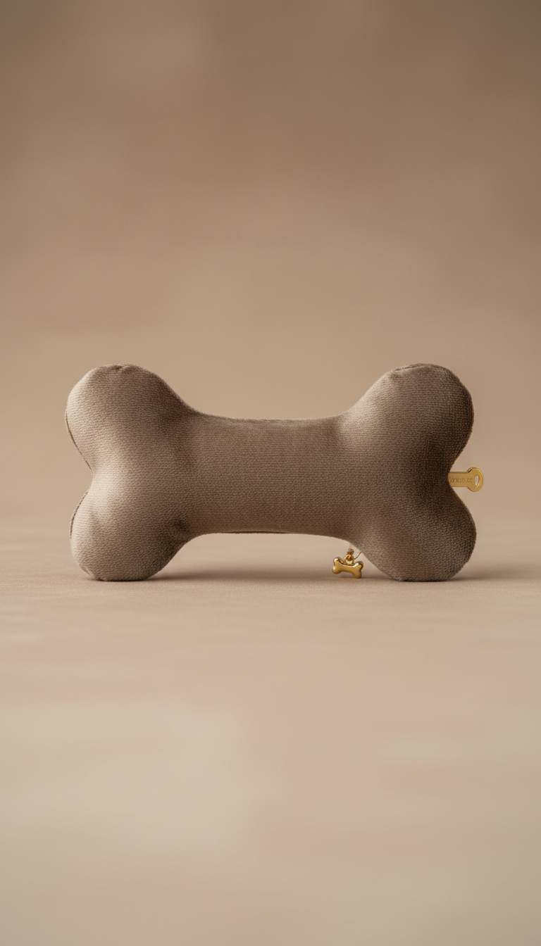 Os jouet velours taupe Vienna