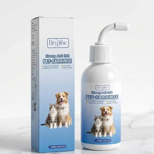 Gentle Pet Ear Wash | Odor-Free Cleaning for Dogs & Cats