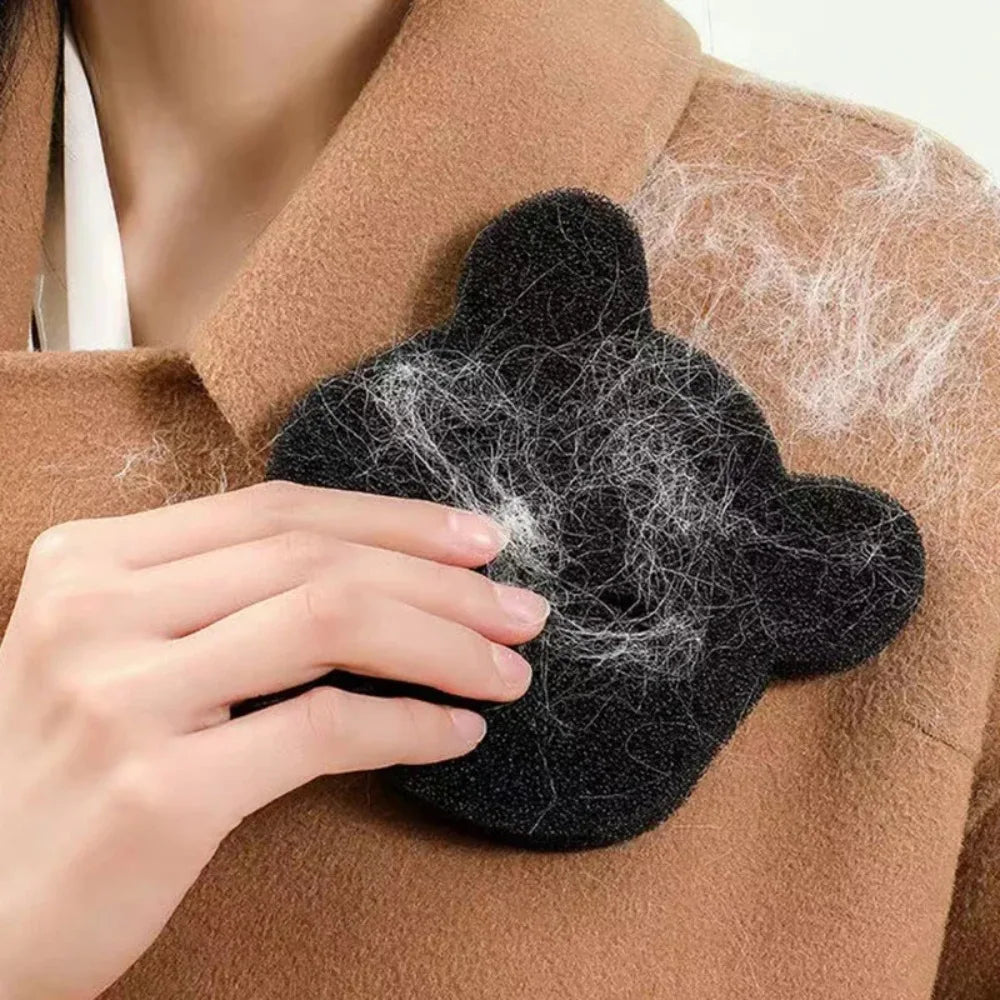 Pet hair remover set includes 2 4 pcs sticky sponges for washing machine dryer use black lint catcher