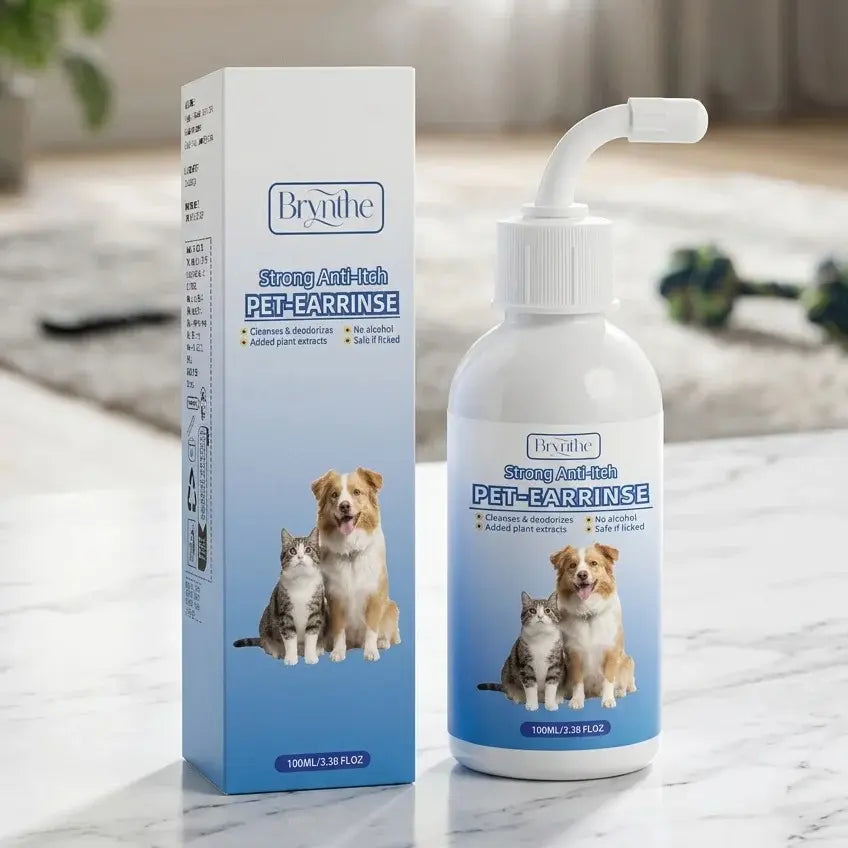 Gentle Pet Ear Wash | Odor-Free Cleaning for Dogs & Cats