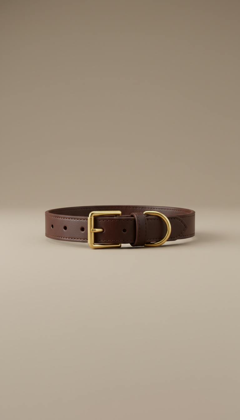 Collier cuir espresso Milano