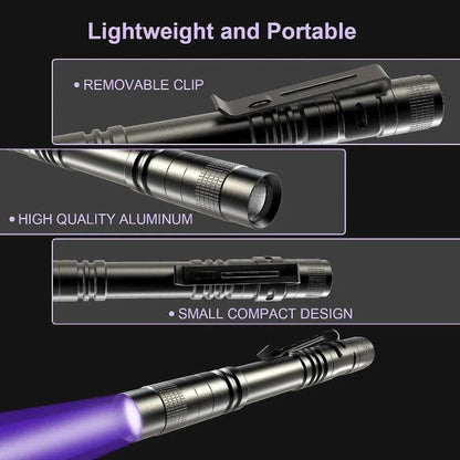 UV Blacklight Flashlight 395nm – Pet Stain & Scorpion Detector