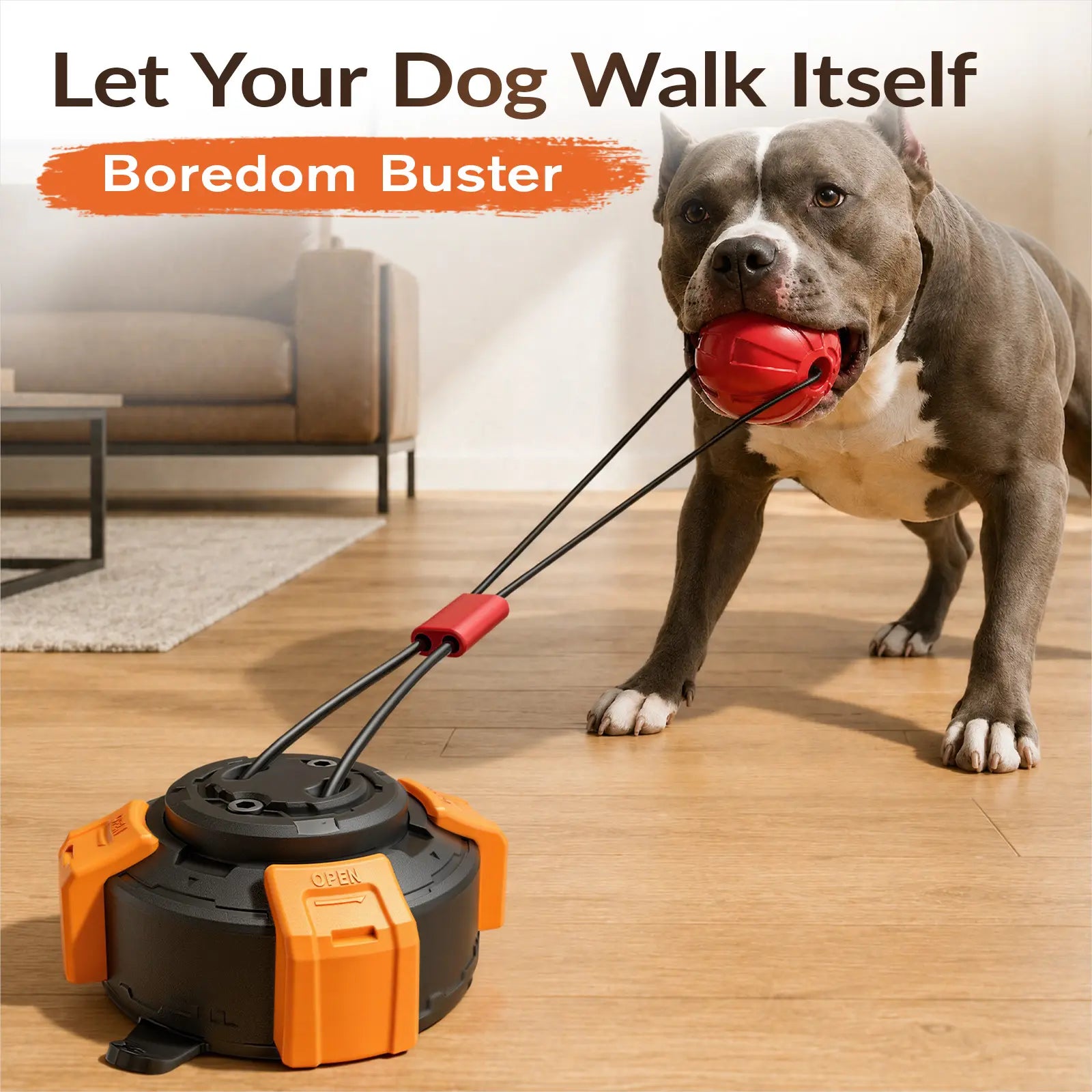 KADTC Suction Cup Dog Tug Toy for Aggressive Chewers, Medium &Large Breeds