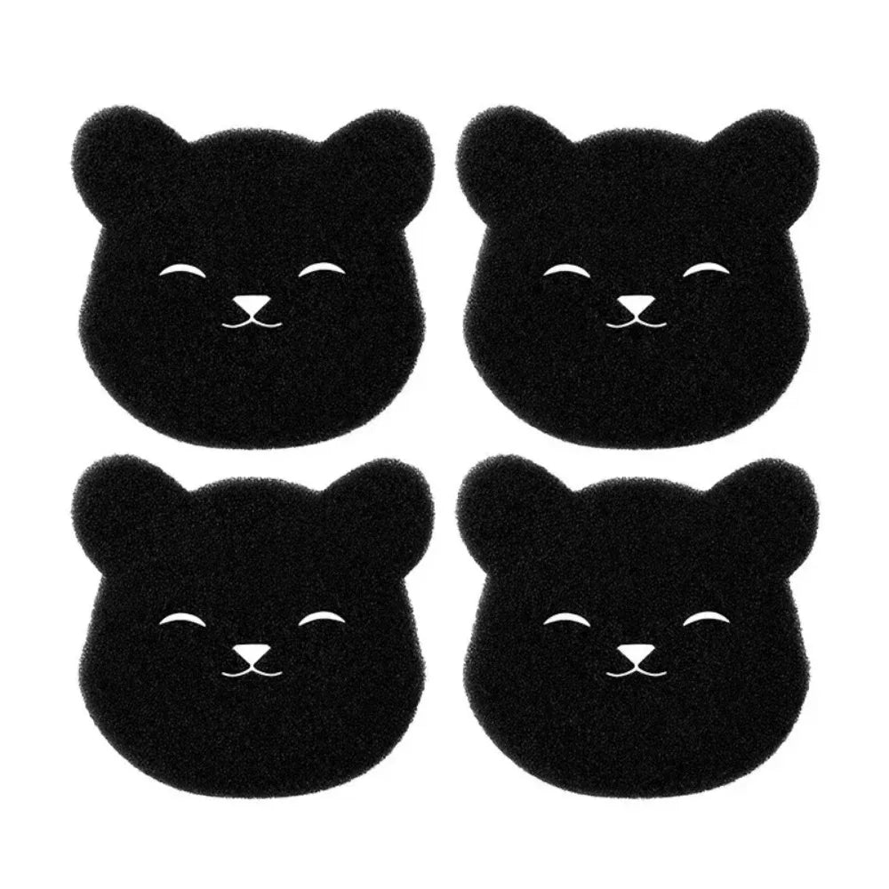 Pet hair remover set includes 2 4 pcs sticky sponges for washing machine dryer use black lint catcher