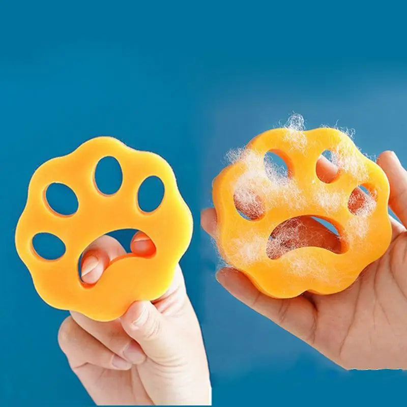 Pet Hair Remover for Washing Machine, 4 Counts/Box Double-Sided Washable Silicone Pet Hair Remover, Pet Laundry Products, Pet Hair Cleaning Tool, Dog & Cat Grooming Supplies, Laundry Balls, Laundry Accessories