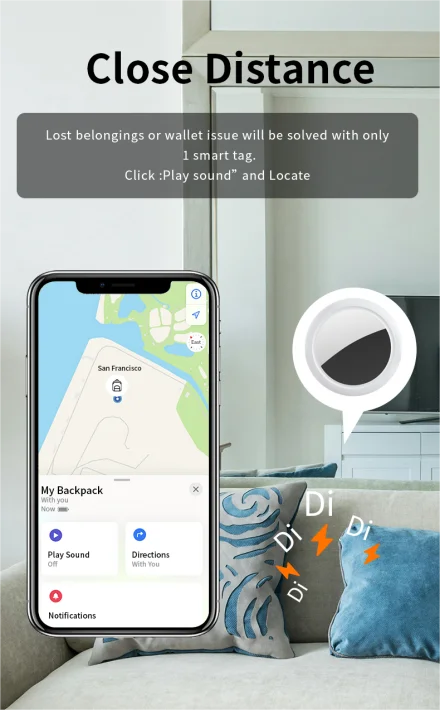 Bluetooth GPS Tracker – Waterproof Mini Finder