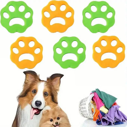 Pet Hair Remover for Washing Machine, 4 Counts/Box Double-Sided Washable Silicone Pet Hair Remover, Pet Laundry Products, Pet Hair Cleaning Tool, Dog & Cat Grooming Supplies, Laundry Balls, Laundry Accessories
