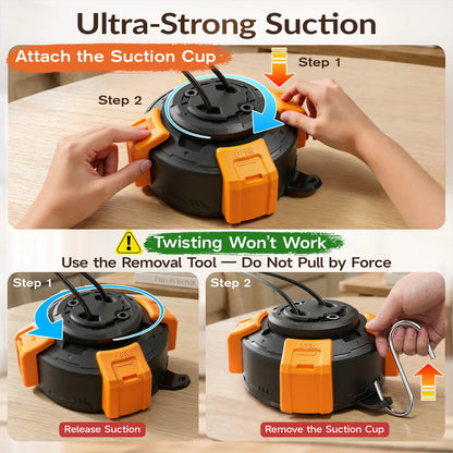 KADTC Suction Cup Dog Tug Toy for Aggressive Chewers, Medium &Large Breeds