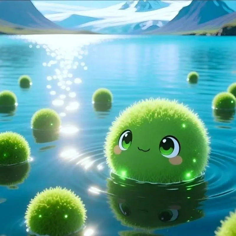 Megrez - Serene Big Dipper Bottle Ecosystem, Adorable Marimo Moss Ball Micro-Landscape, Self-Sustaining Crystal Water Garden & Calming Pet Plant Habitat (Includes 2 Live Marimo Pets)