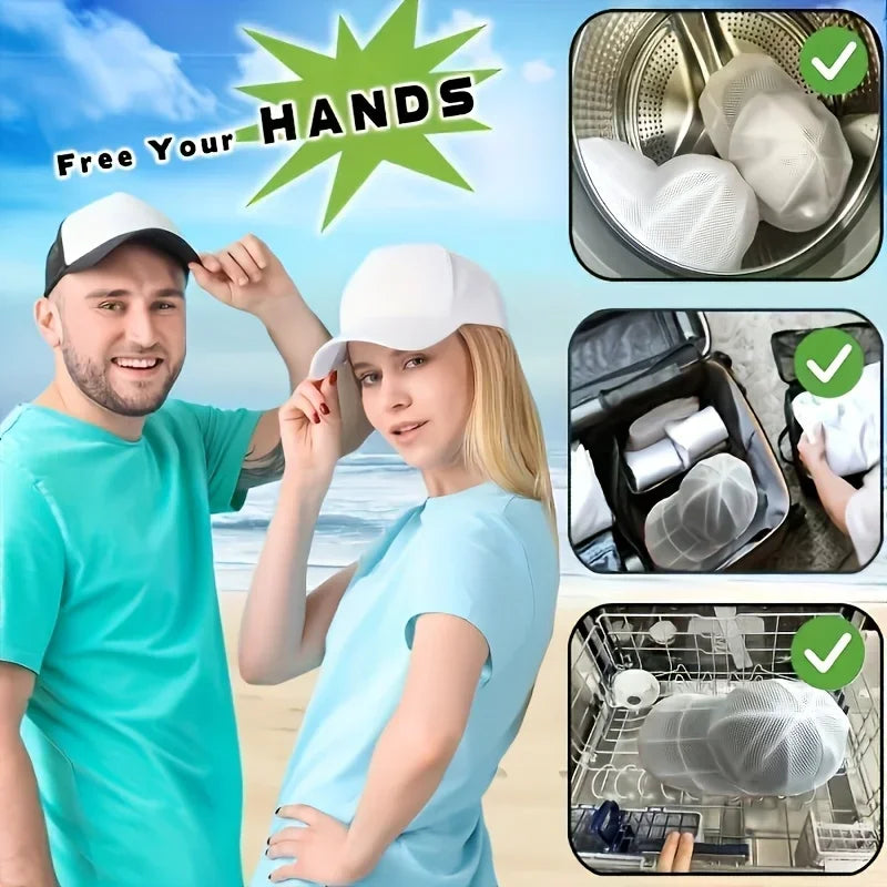Hat Washing Cage with Mesh Bag