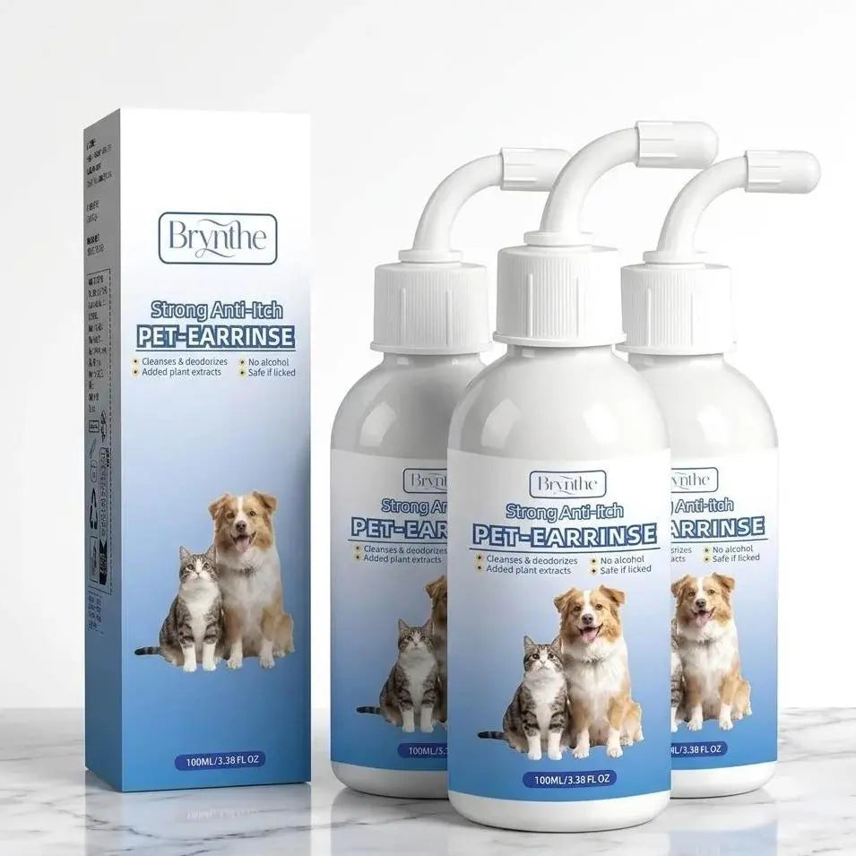 Gentle Pet Ear Wash | Odor-Free Cleaning for Dogs & Cats