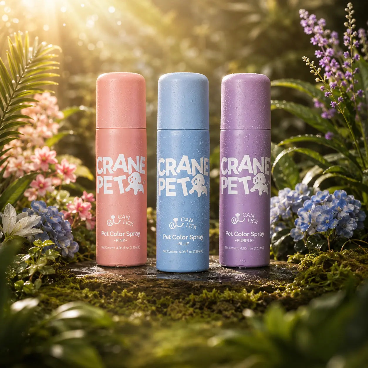 Crane Lunexis Pet Hair Color Spray Can - Dog & Cat Grooming Coating Agent, Safe, Non-Toxic, Easy Application, Easily Removed via Shampoo Wash-Off, Ideal for Festivals, Halloween