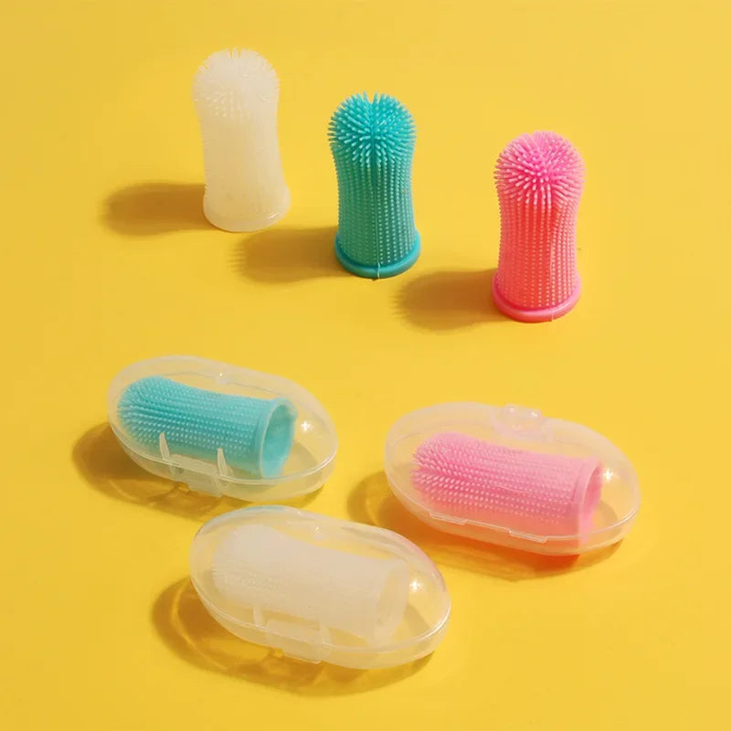 Silicone Finger Toothbrush for Dogs & Cats